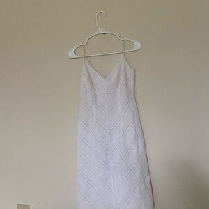 Women's White Eyelet Slip Dress
